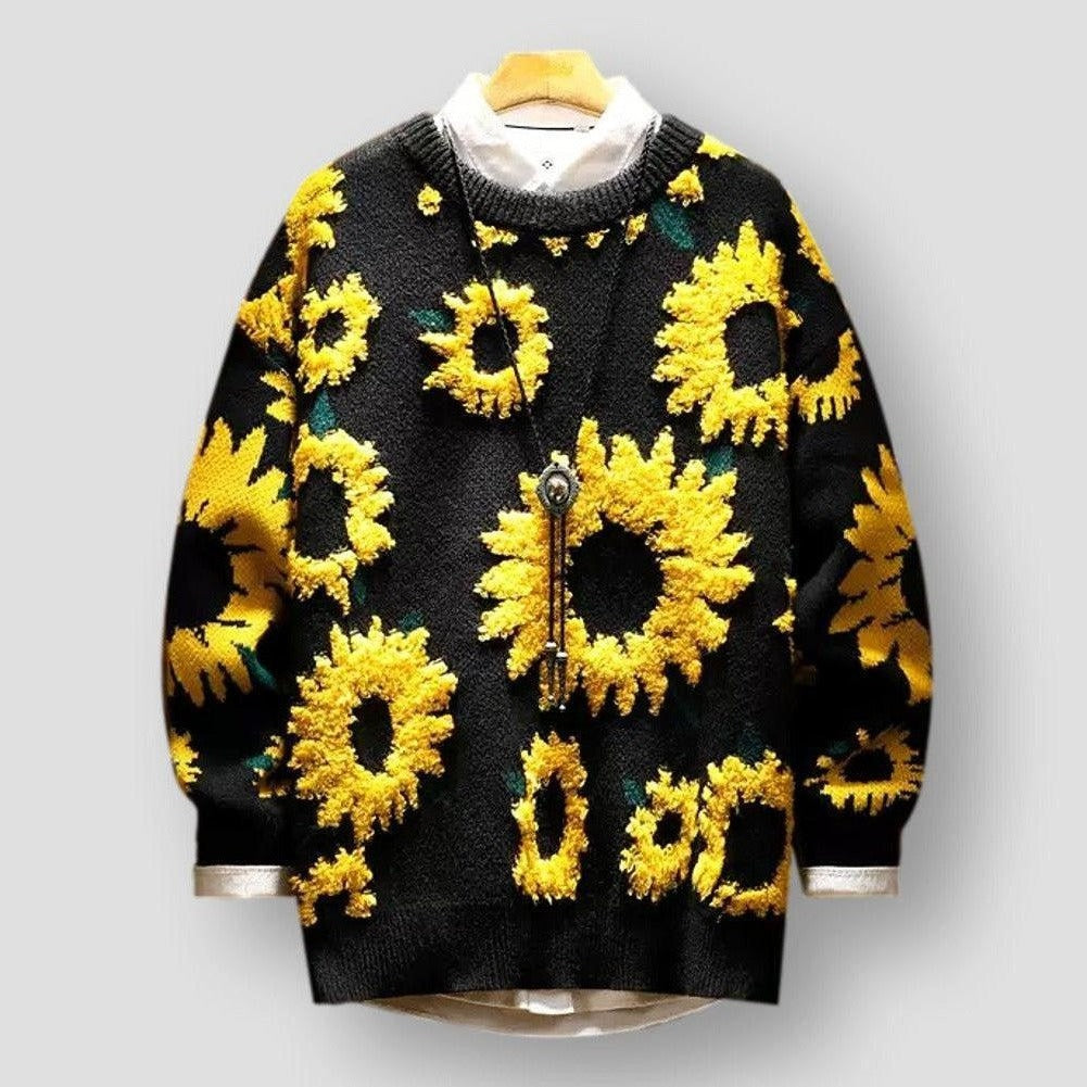 Moon Madrid Vista Blooming Sunflower Bliss Sweater