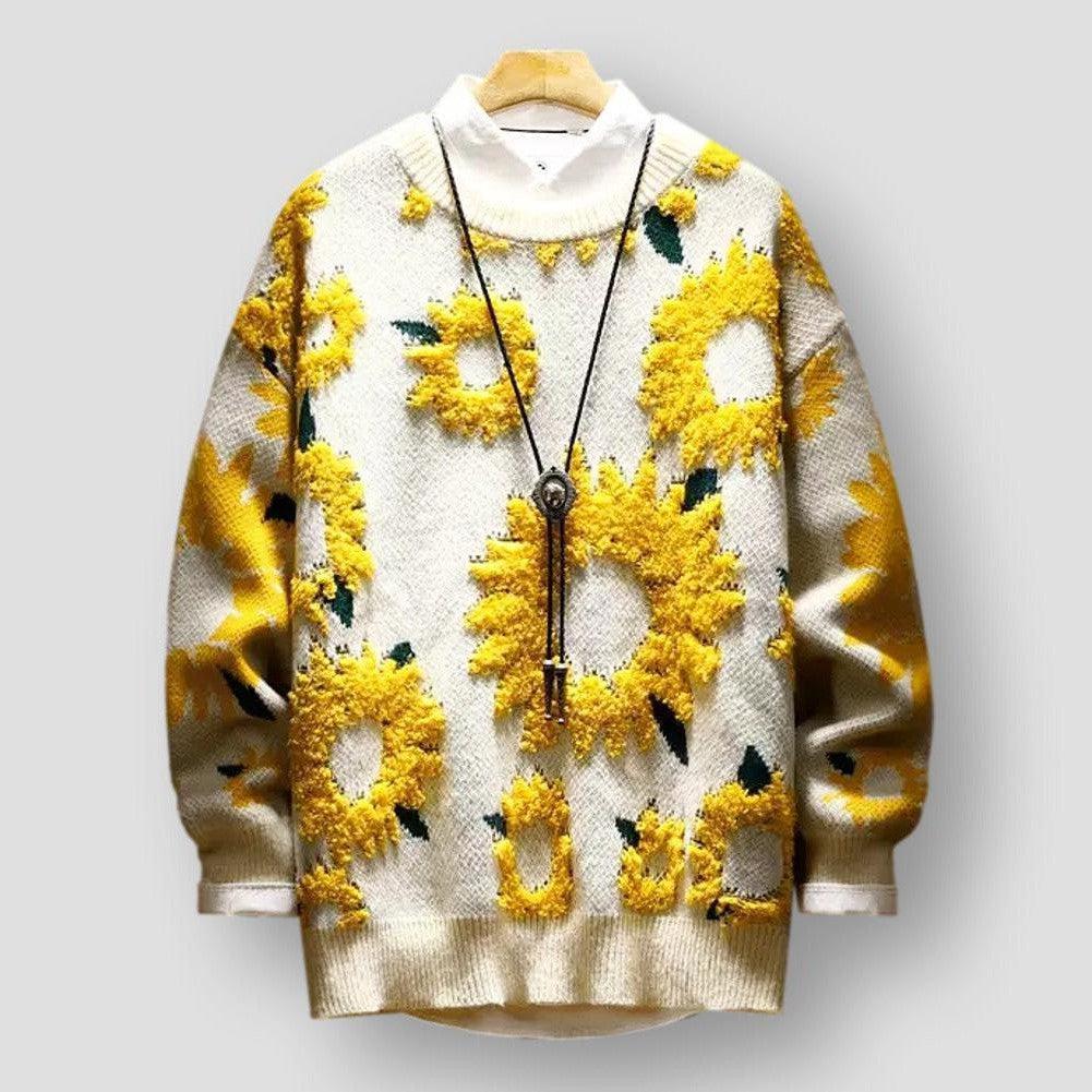 Moon Madrid Vista Blooming Sunflower Bliss Sweater