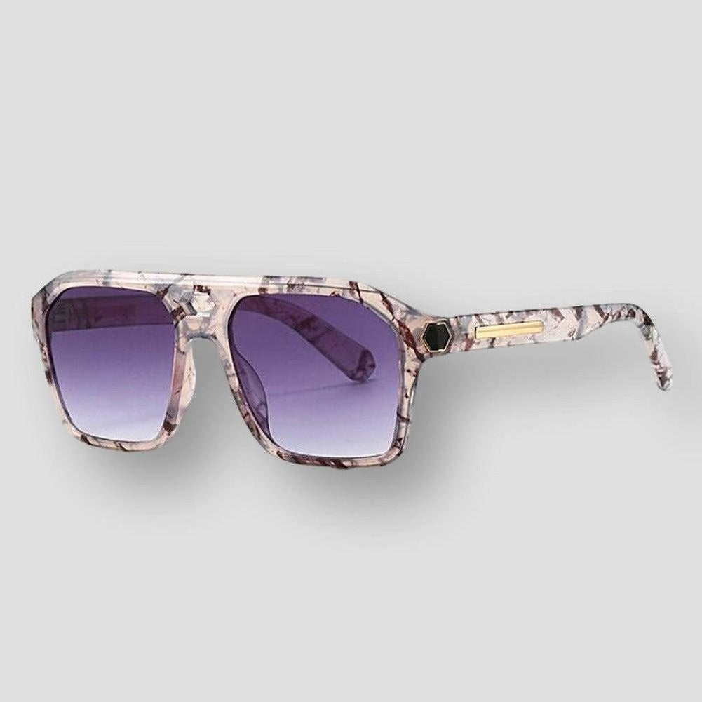 Saint Martin Akron Sun Glow Chic Rectangle Sunglasses