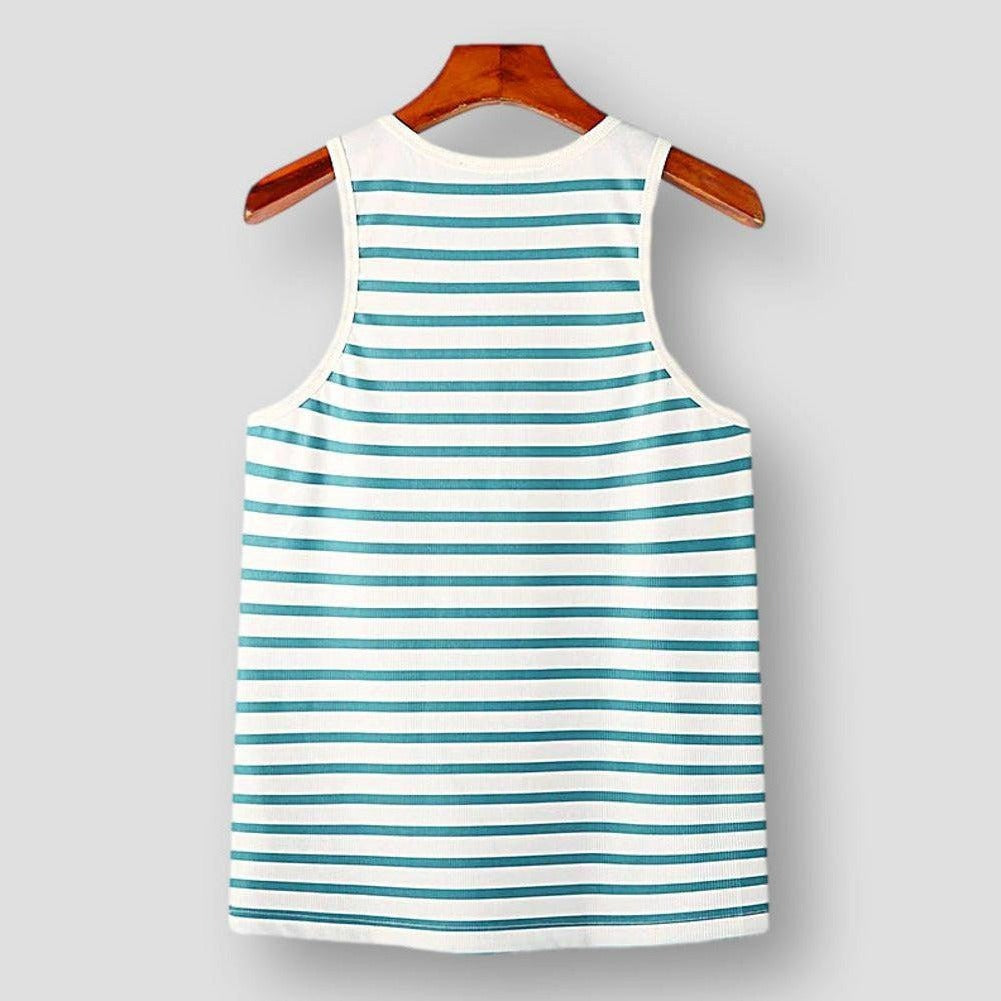 Saint Martin Amarillo Stripes Sleeveless Tank