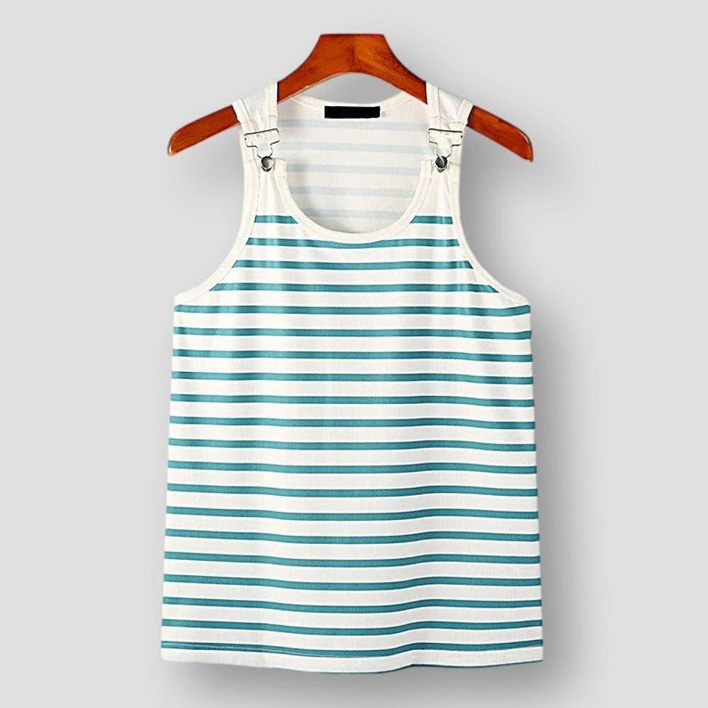 Saint Martin Amarillo Stripes Sleeveless Tank