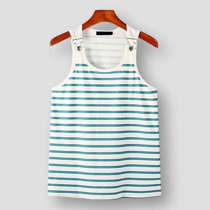 Saint Martin Amarillo Stripes Sleeveless Tank