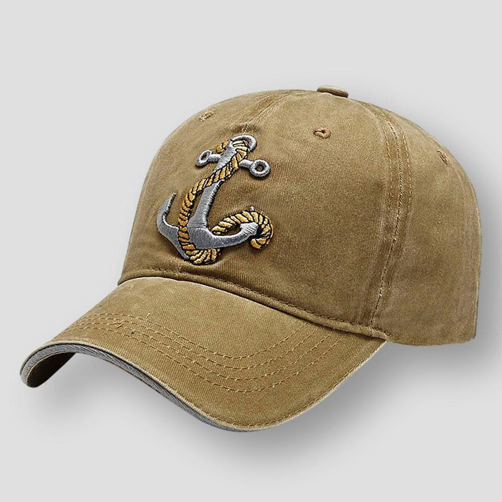 Saint Martin Antonio Anchor Embroidered Baseball Cap