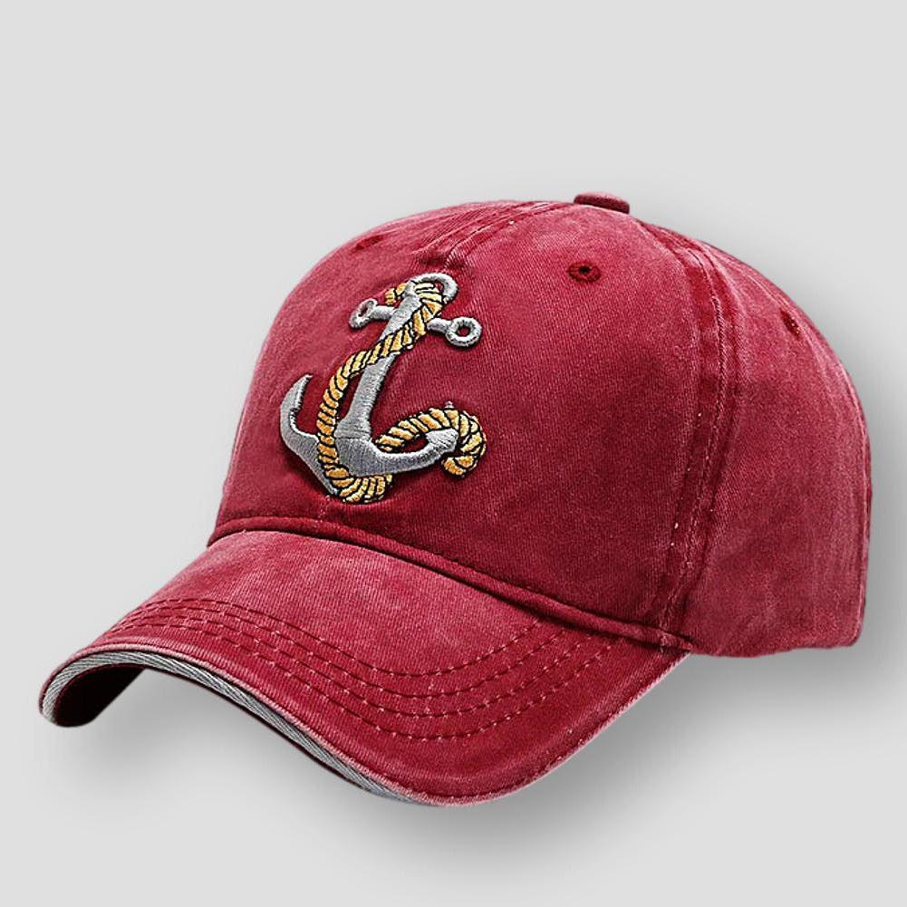 Saint Martin Antonio Anchor Embroidered Baseball Cap