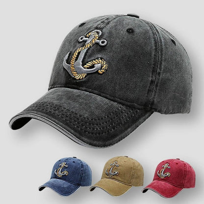 Saint Martin Antonio Anchor Embroidered Baseball Cap