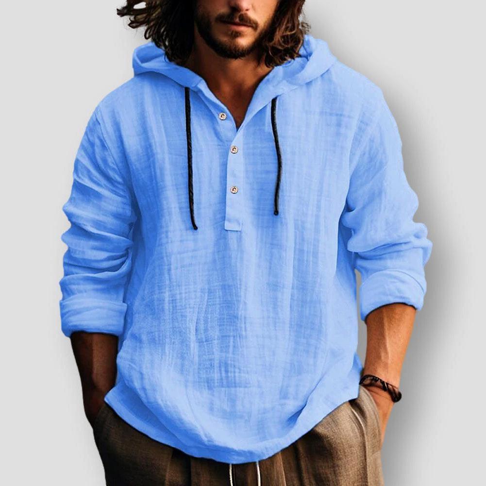 Saint Martin Denton Classic Comfort Drawstring Hooded Shirt