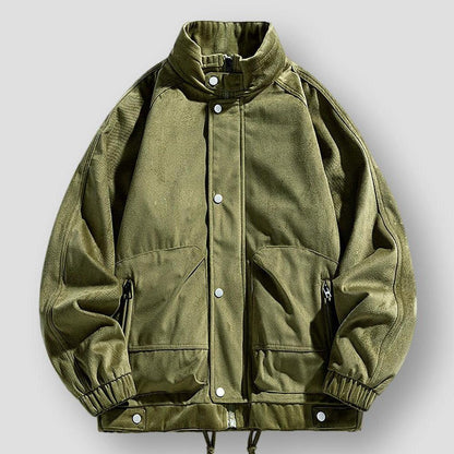 Saint Martin Fontana Front-Zip Flight Jacket