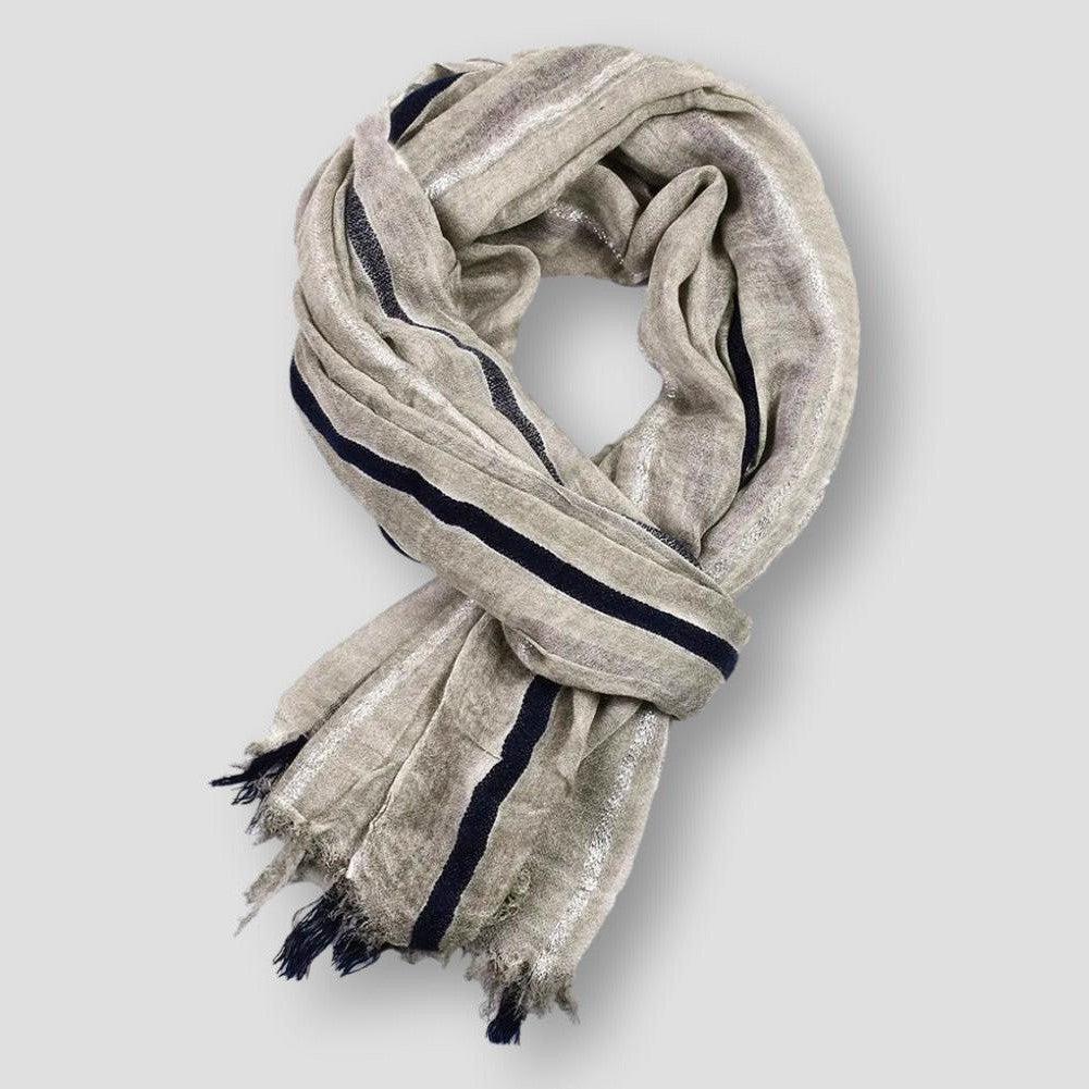 Saint Martin Francisco Luxe Striped Elegance Scarf