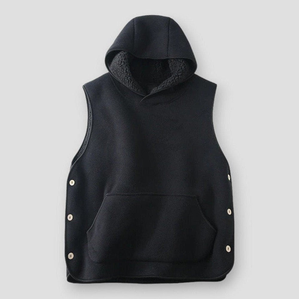 Saint Martin Francisco Split Button Hooded Vest