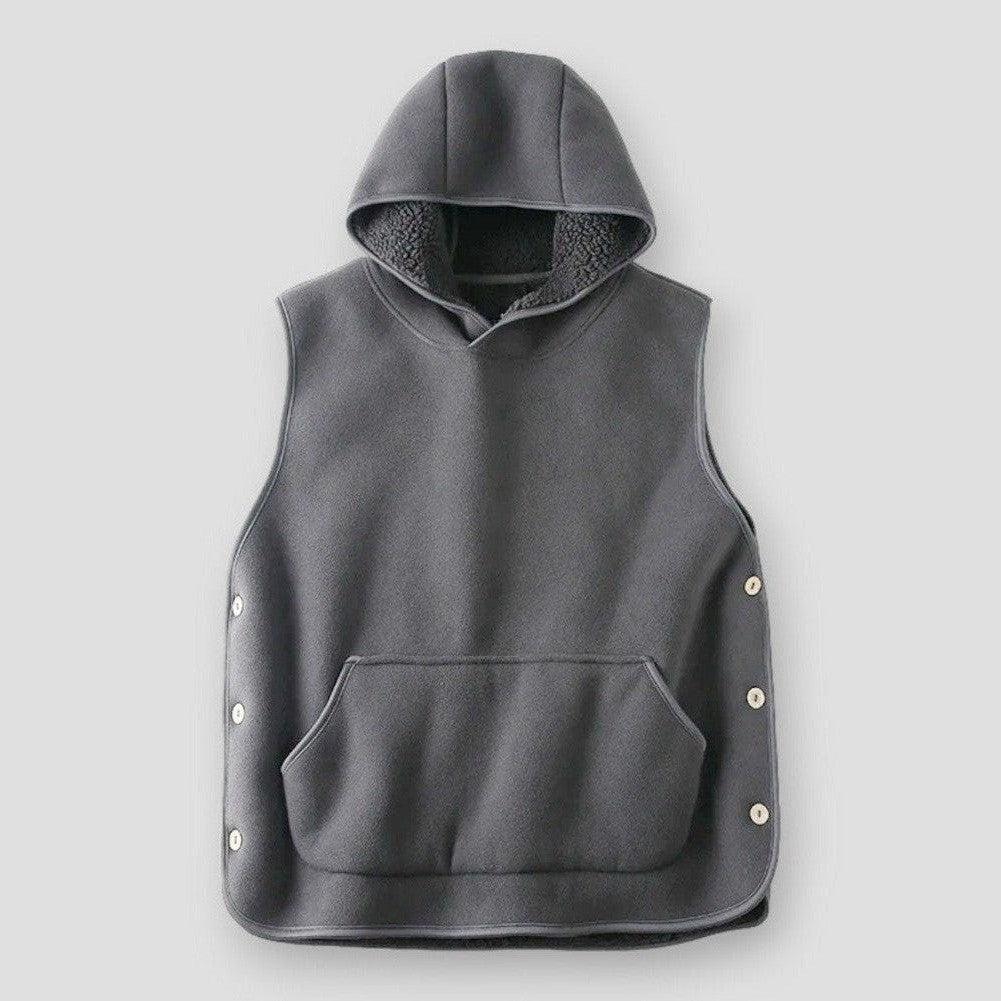 Saint Martin Francisco Split Button Hooded Vest