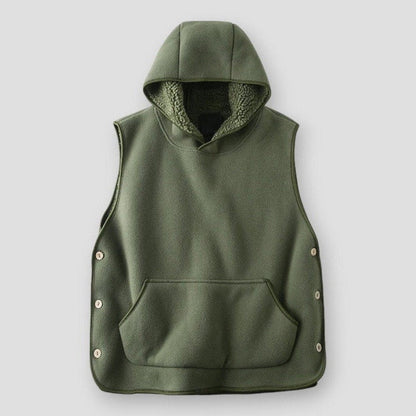 Saint Martin Francisco Split Button Hooded Vest