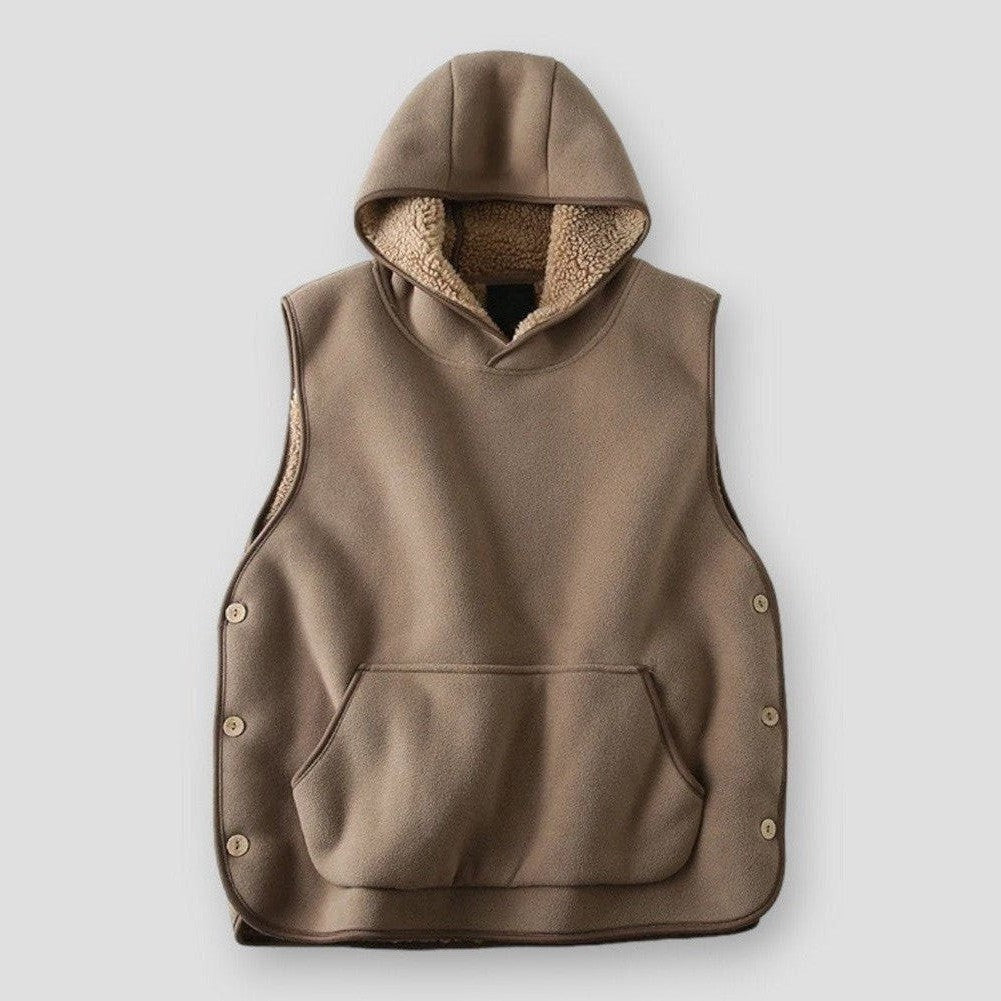 Saint Martin Francisco Split Button Hooded Vest