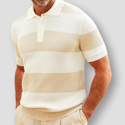 Saint Martin Francisco Striped Cozy Polo Shirt