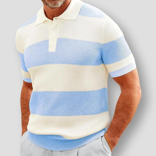 Saint Martin Francisco Striped Cozy Polo Shirt