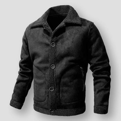 Saint Martin Fullerton Cozy Luxe Fleece Leather Jacket