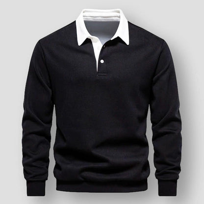 Saint Martin Gilbert Cozy Blend Polo Neck Sweatshirt