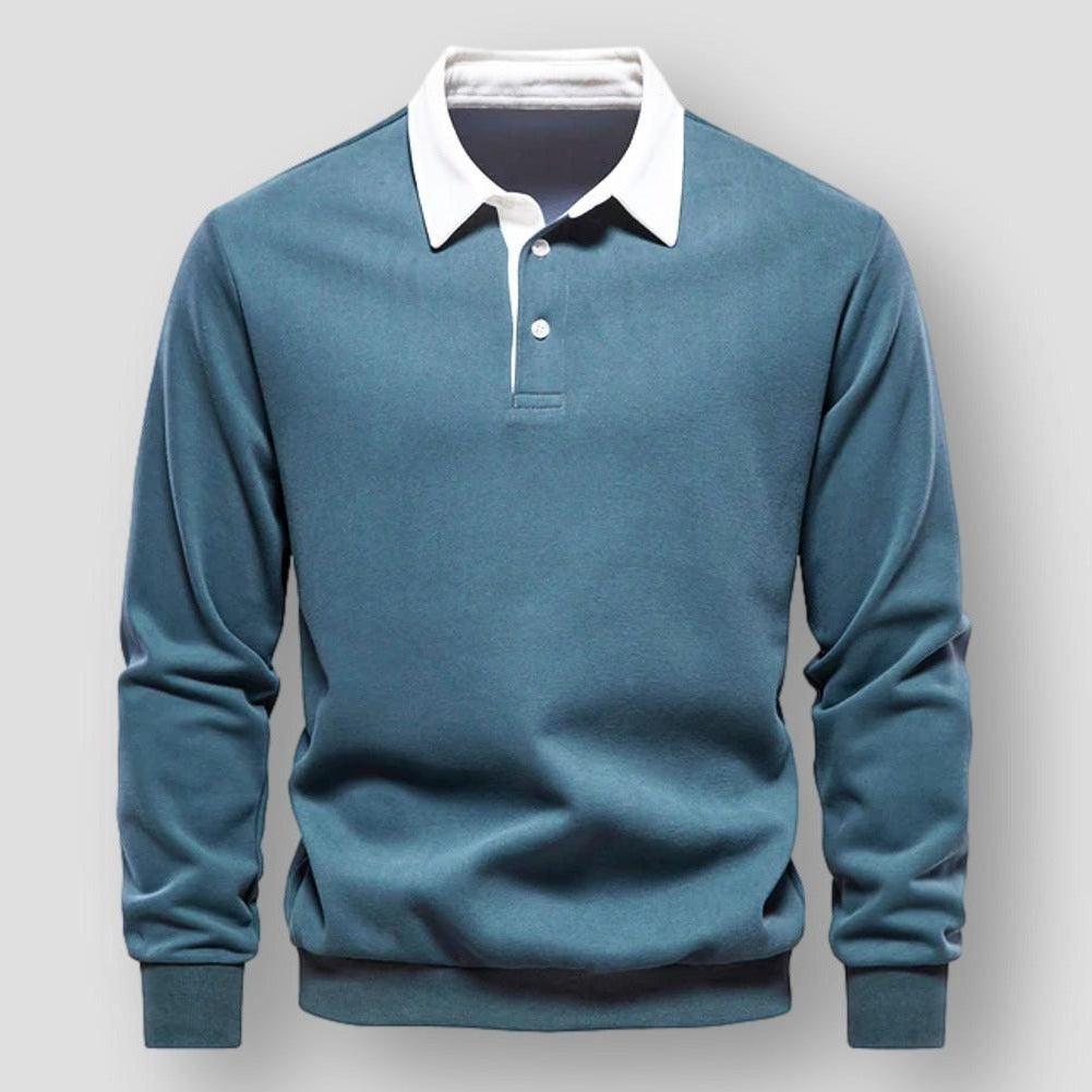 Saint Martin Gilbert Cozy Blend Polo Neck Sweatshirt