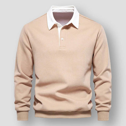 Saint Martin Gilbert Cozy Blend Polo Neck Sweatshirt