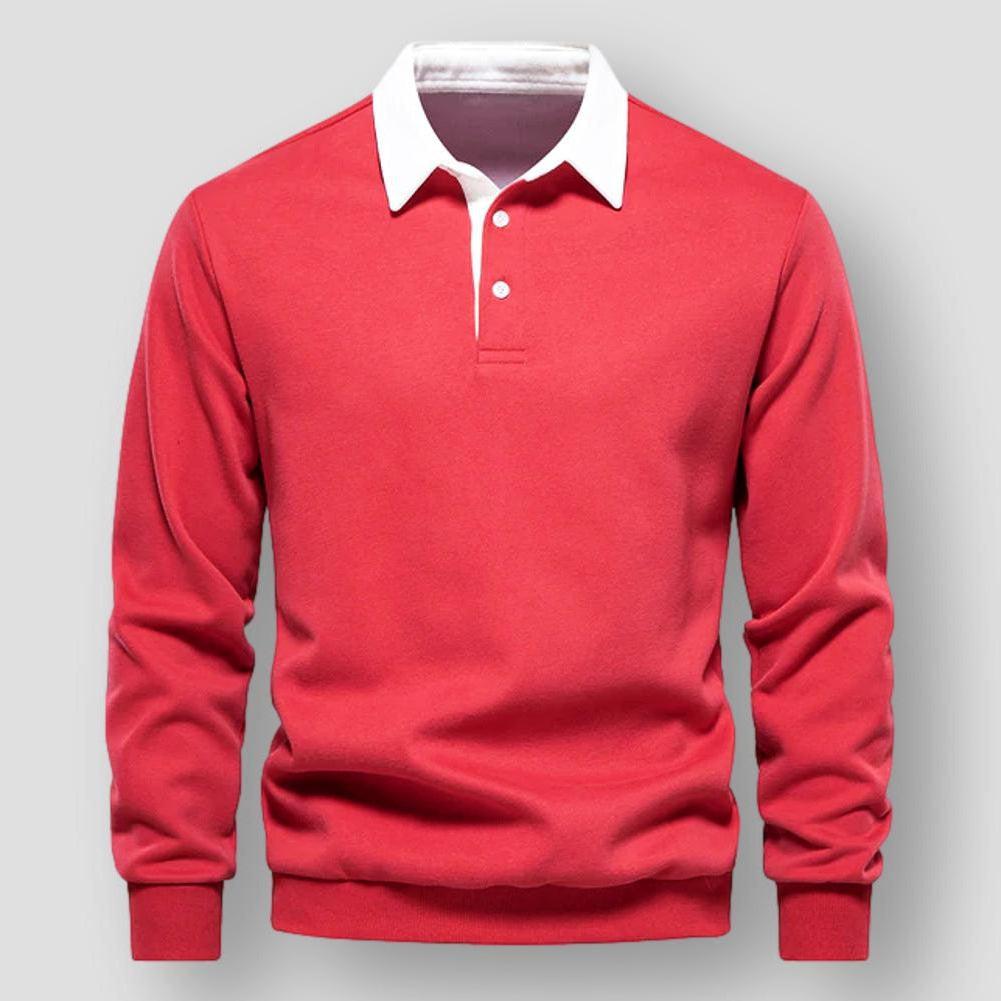 Saint Martin Gilbert Cozy Blend Polo Neck Sweatshirt