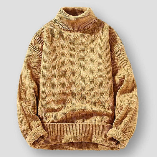 Saint Martin Houston Textured Knitted Turtleneck Sweater