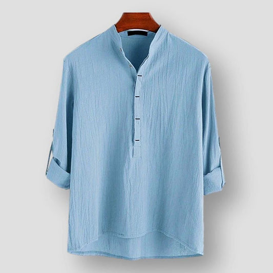 Saint Martin Irvine Effortless Elegance Linen Shirt