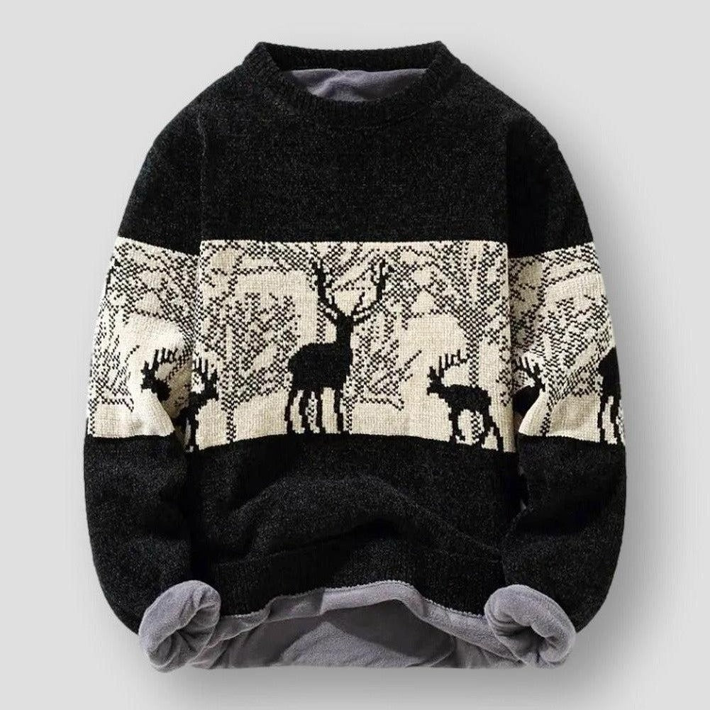 Saint Martin Orlando Printed Winter Knitted Sweater