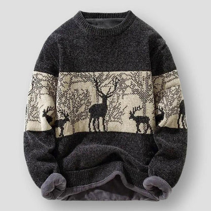 Saint Martin Orlando Printed Winter Knitted Sweater