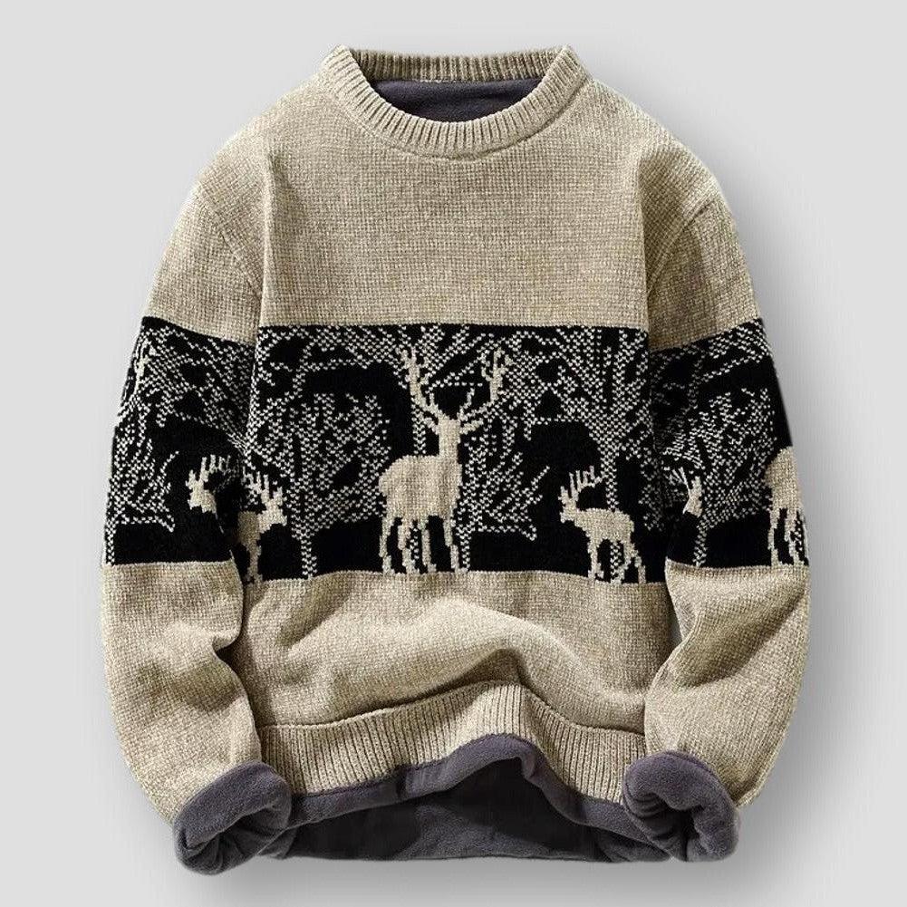 Saint Martin Orlando Printed Winter Knitted Sweater