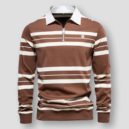 Saint Martin Vancouver Striped Elegance Polo Shirt