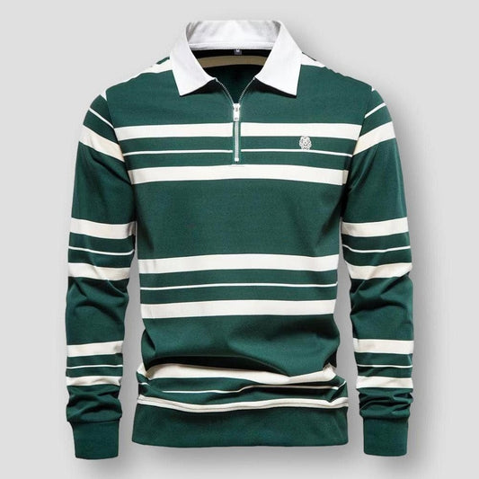 Saint Martin Vancouver Striped Elegance Polo Shirt