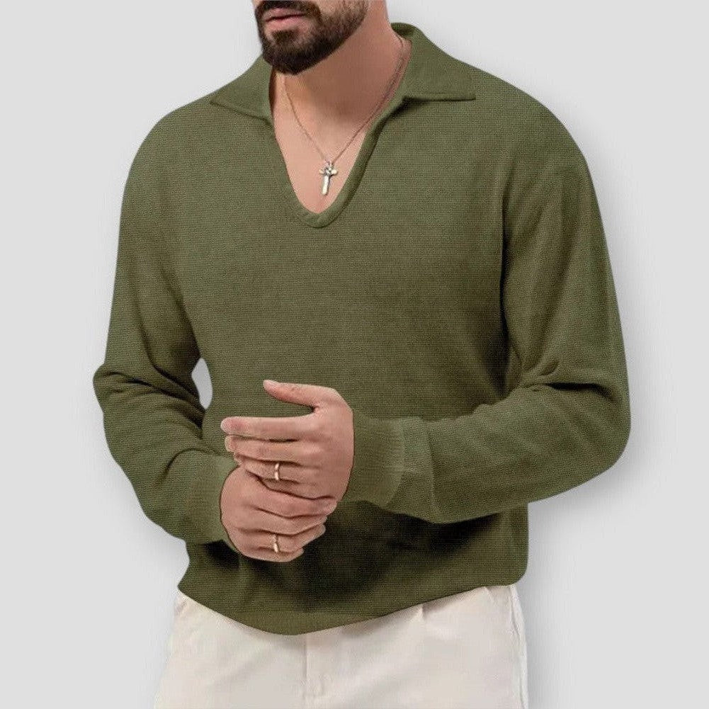 Saint Martin Victorville Classic Comfort V-neck Sweatshirt