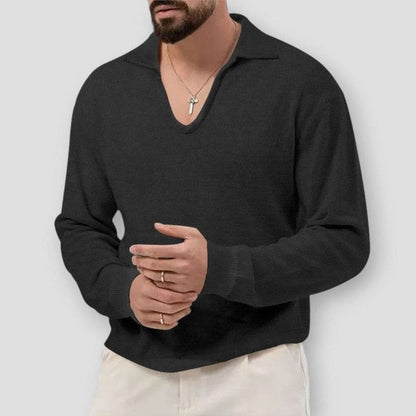 Saint Martin Victorville Classic Comfort V-neck Sweatshirt