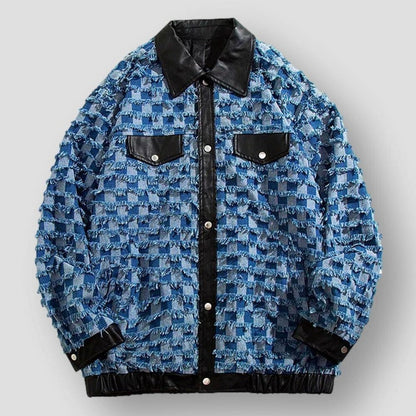 Sky Morris Arbor Denim Luxe Plaid Jacket