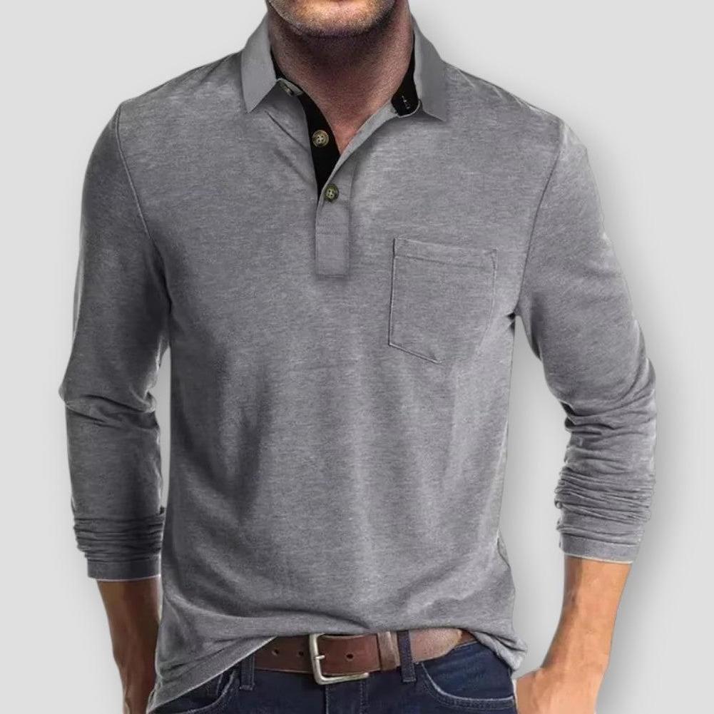 Sky Morris Fort Pierce Long Sleeve Polo