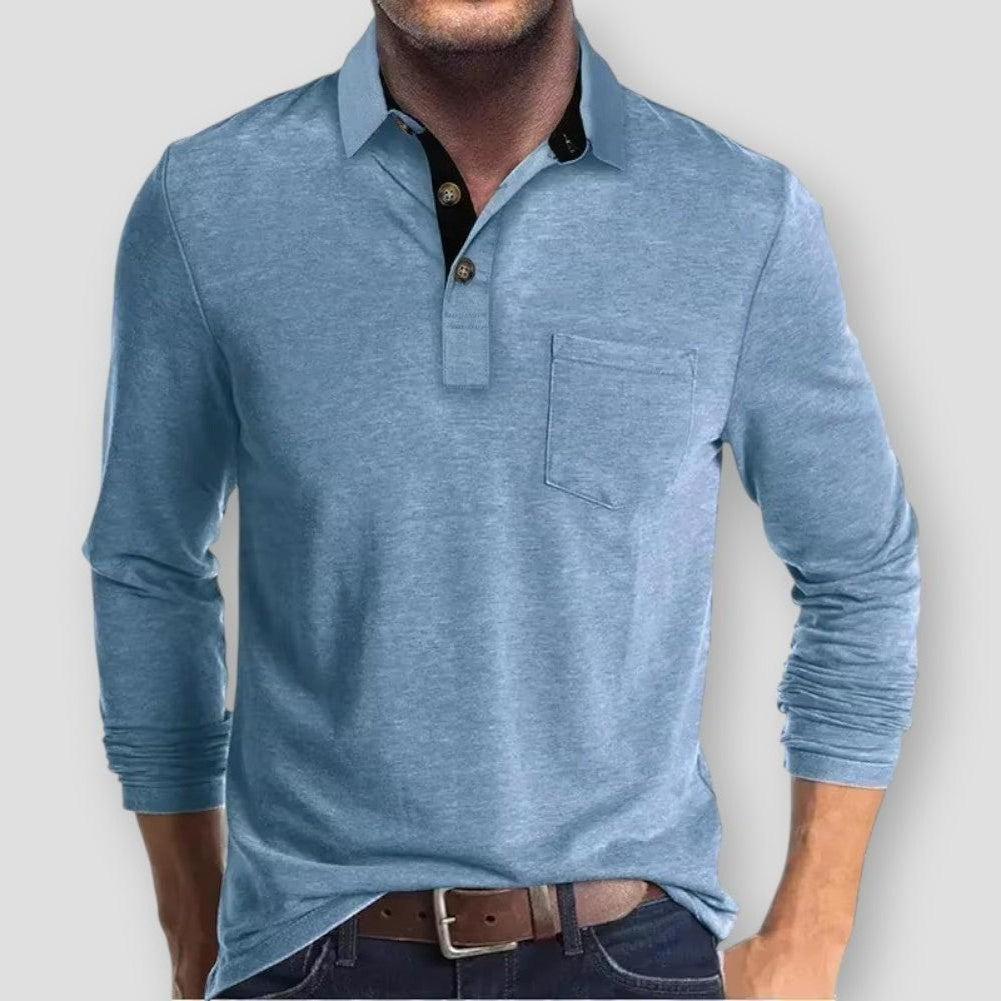 Sky Morris Fort Pierce Long Sleeve Polo
