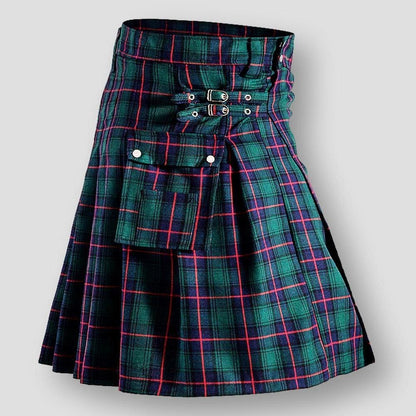 Sky Morris Fremont Vintage Plaid Tartan Kilt