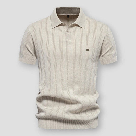 Sky Morris Fullerton Luxe Rib Knitted Polo Shirt