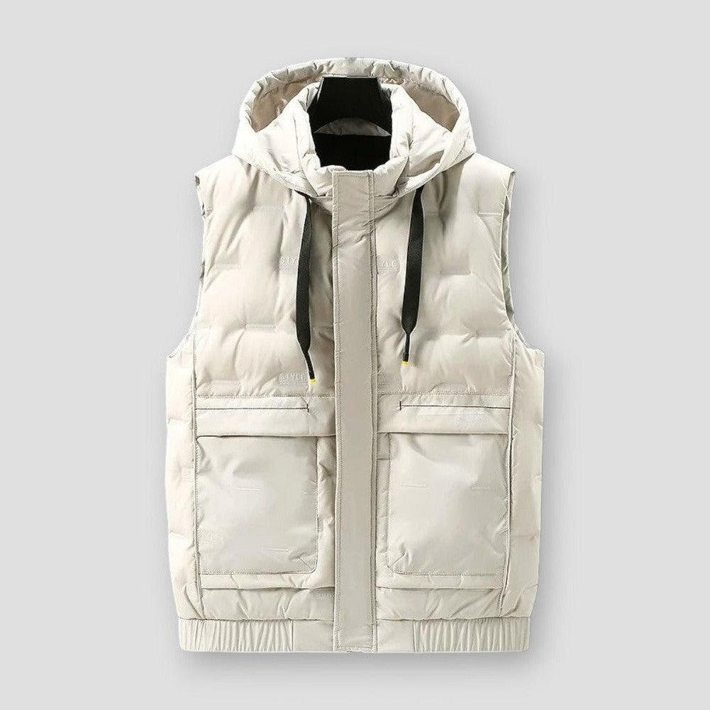 Sky Morris George Drawstring Hooded Vest