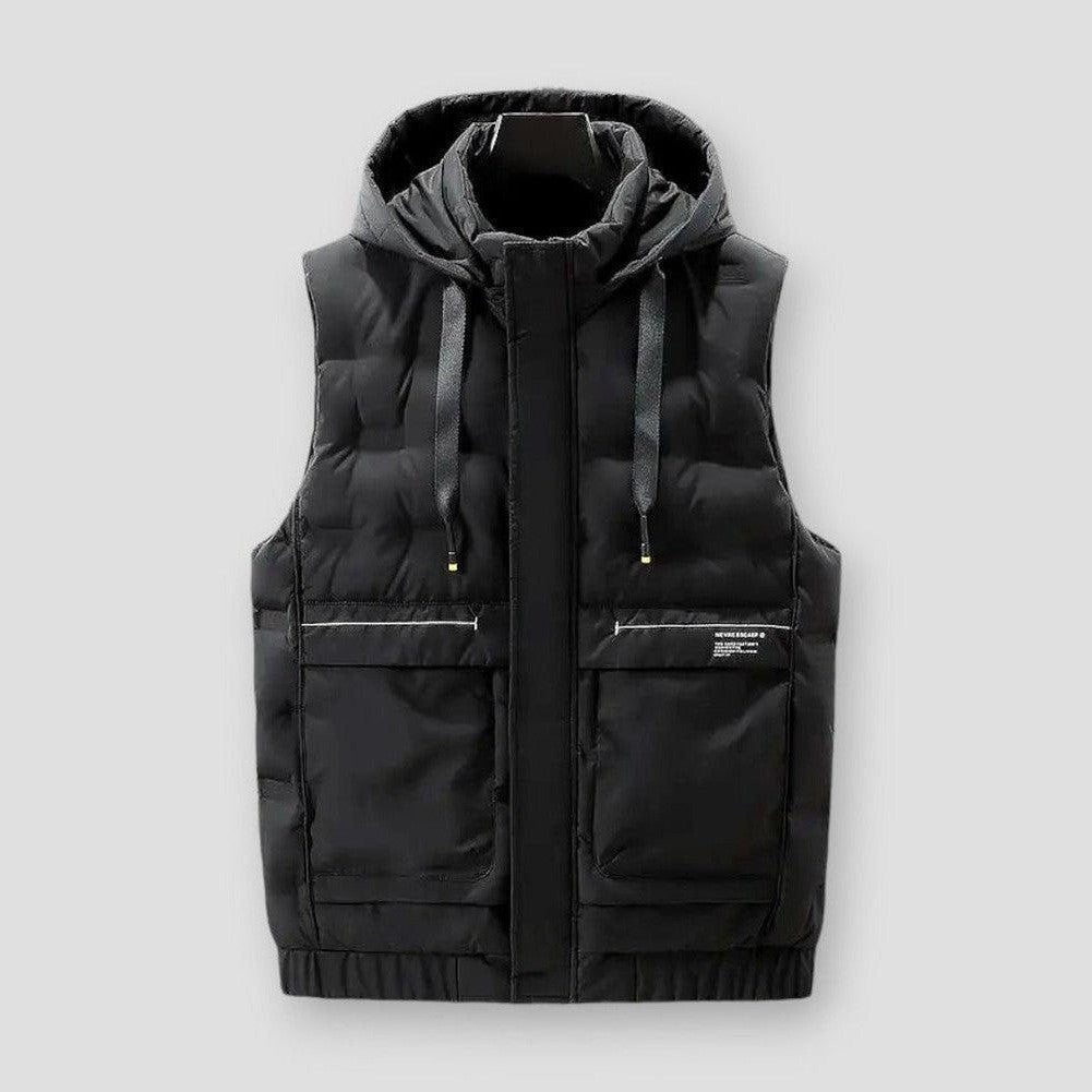 Sky Morris George Drawstring Hooded Vest