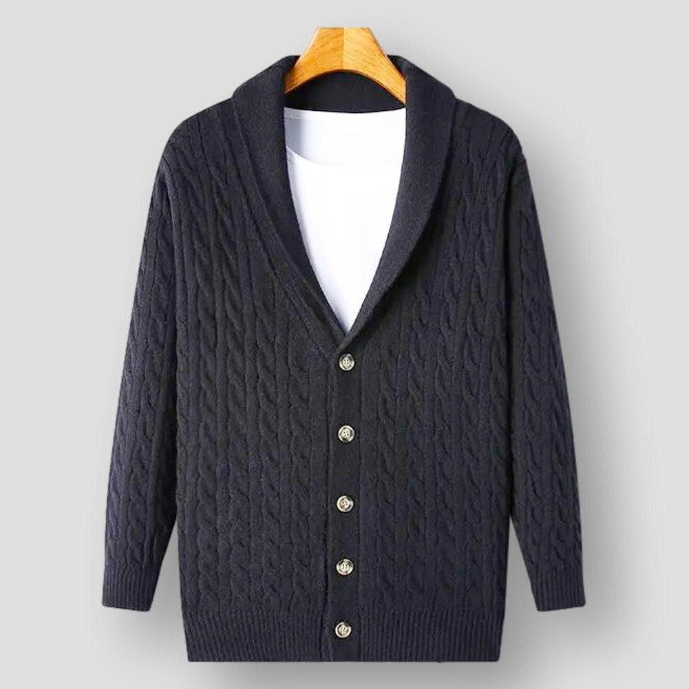 Sky Morris Gilbert Effortless Twist Knitted Cardigan