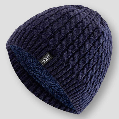 Sky Morris Grove Rope Pattern Winter Elegance Beanie