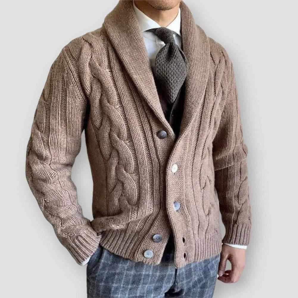 Sky Morris Lancaster Twisted Knitted Elegance Cardigan