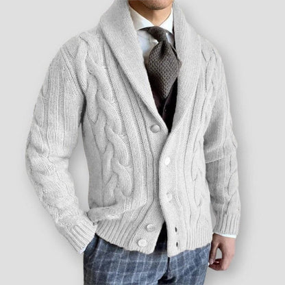 Sky Morris Lancaster Twisted Knitted Elegance Cardigan