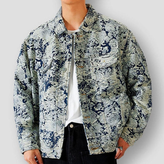 Sky Morris Macon Vintage Vibes Denim Elegance Coat
