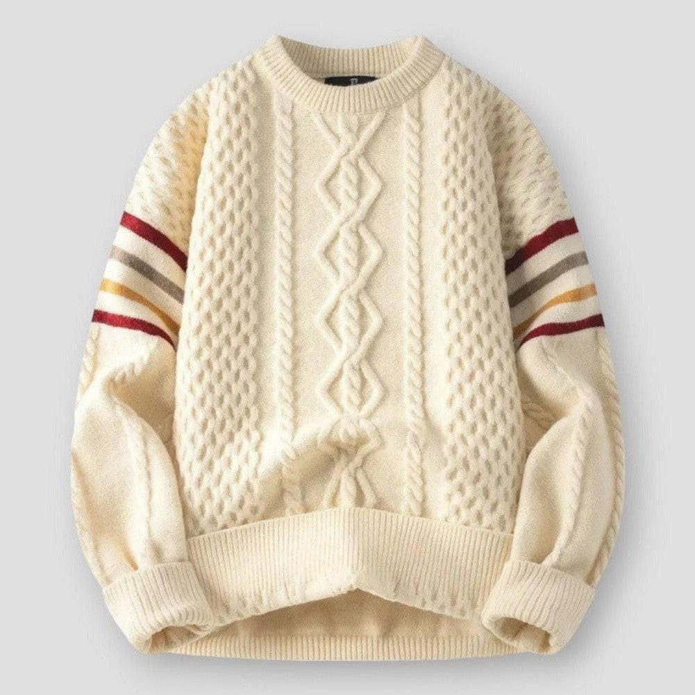 Sky Morris Orlando Luxe Criss-Cross Knitted Sweater