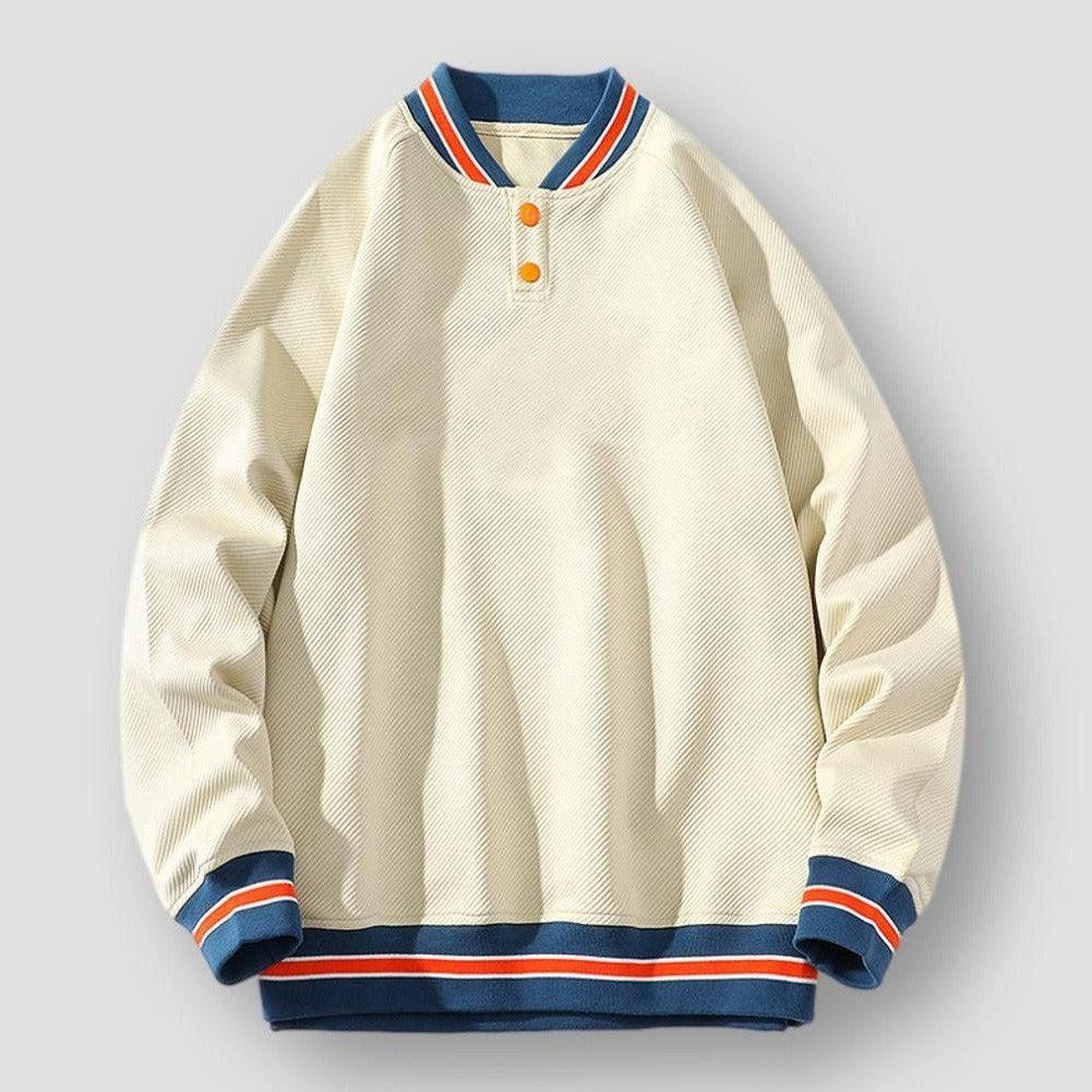 Sky Morris Rockford Striped Comfort Sweatshirt