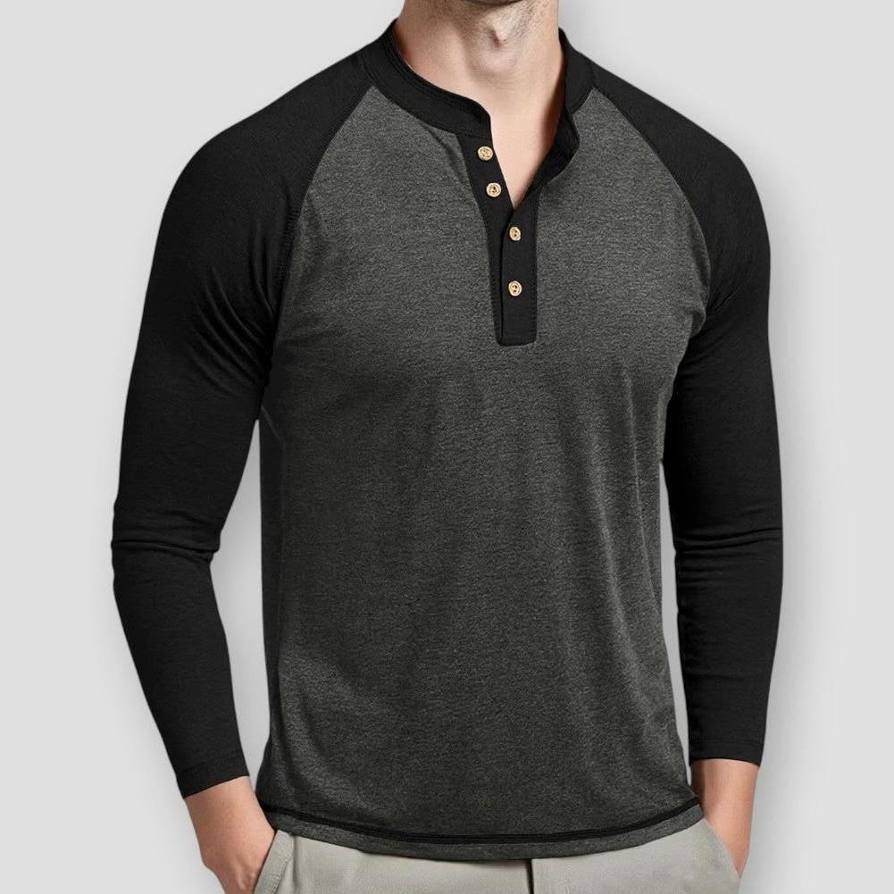 Sky Morris Rogers Henley Pullover