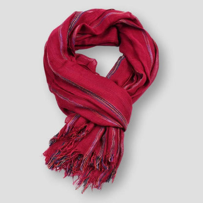 Sky Morris Savannah Cozy Lux Stripe Cotton Scarf