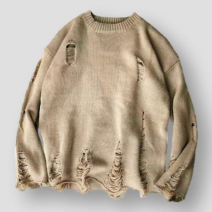 Sky Morris Stockton Artfully Ripped Knitted Sweater