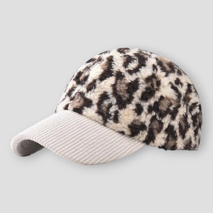 Sky Morris Surprise Luxe Plush Leopard Baseball Cap